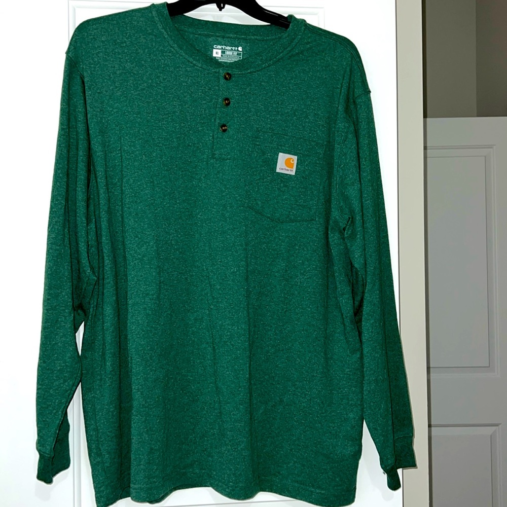 Carhartt Henley Green Size XLarge